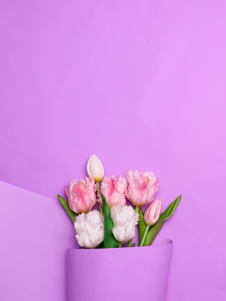 Пленка матовая  Пастель 58см х 10м на втулке, сиреневый светлый