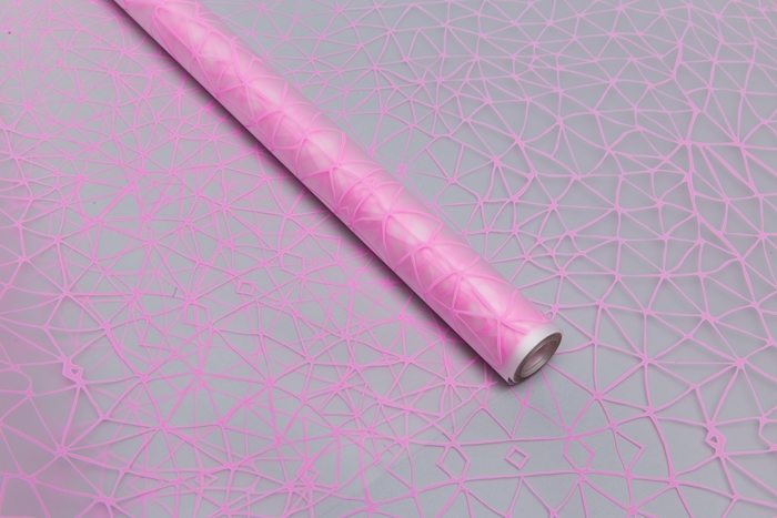 Пленка матовая Паутинка 70 см × 10 м розовый