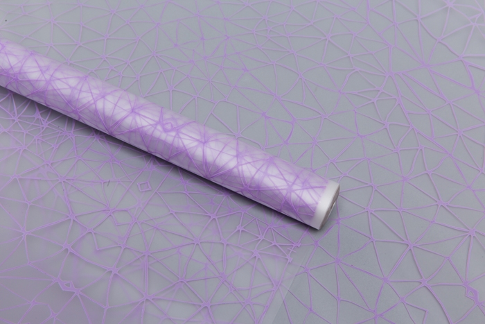 Пленка матовая Паутинка 70 см × 10 м сиреневый