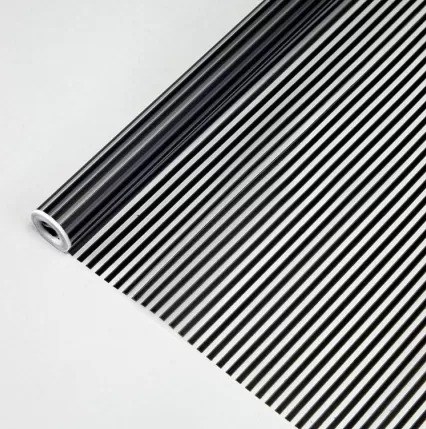 Пленка матовая Полоска, 70 см, 200 гр, черный