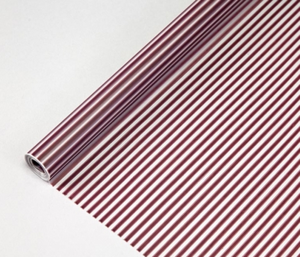 Пленка матовая Полоска, 70 см х 200 гр, марсала