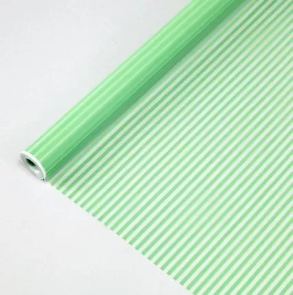 Пленка матовая Полоска, 70 см, 200 гр, изумрудный