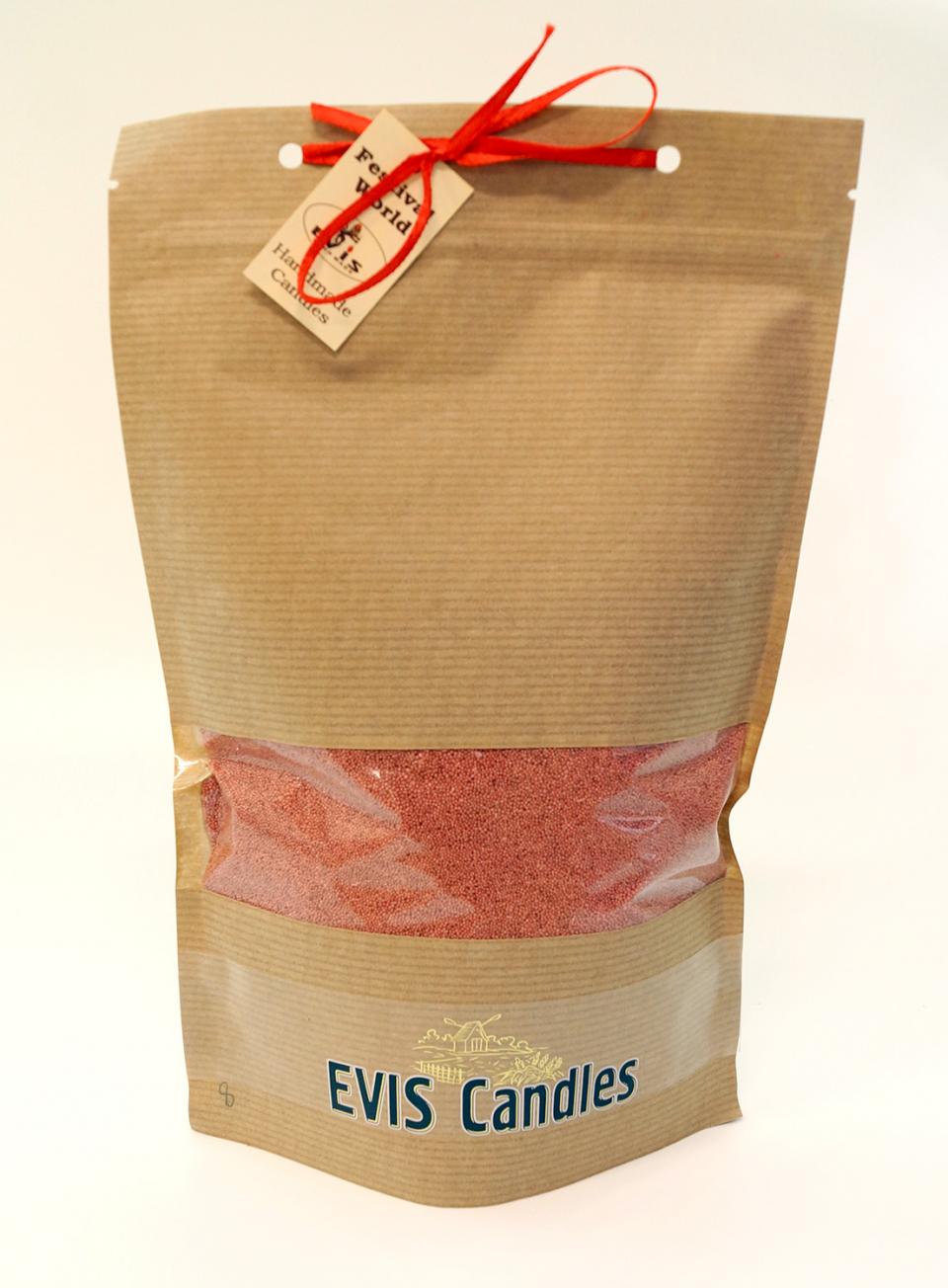 Свеча насыпная в гранулах в дой-паке с 12 фитилями 360 г терракотовый