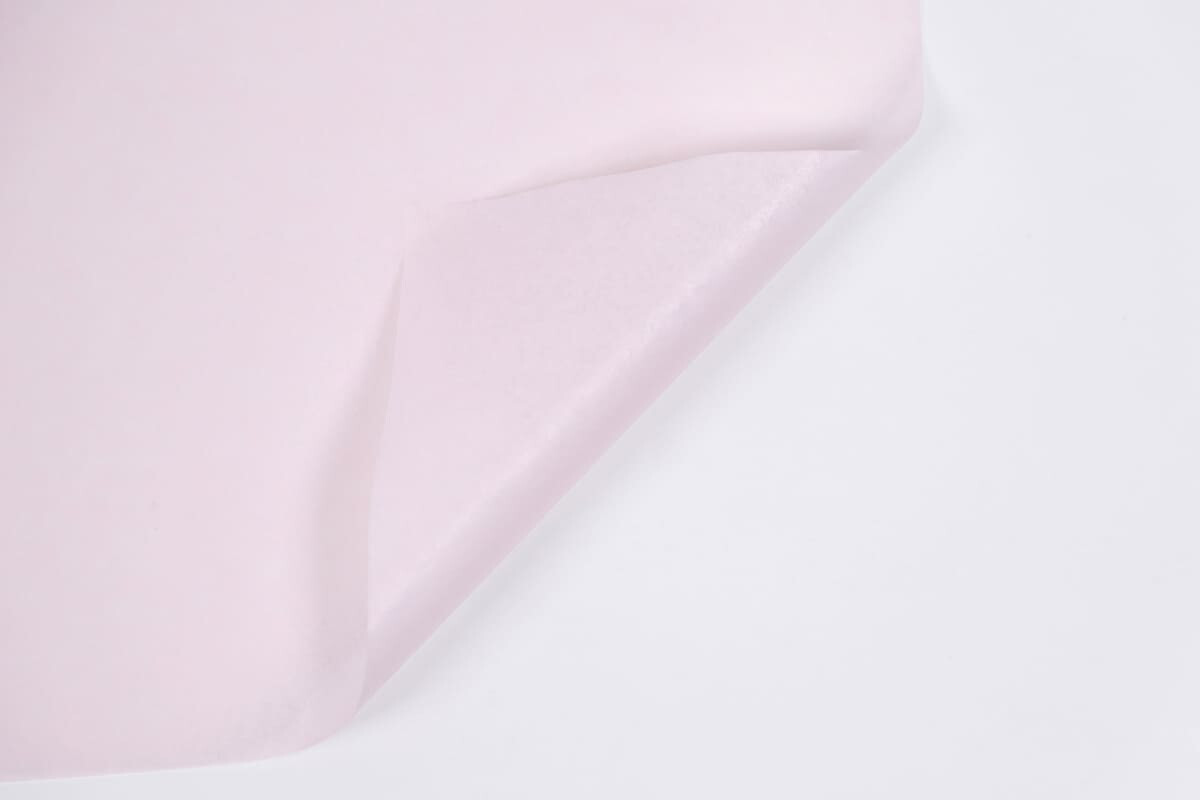 Тишью бумага однотонная 17гр 50см х 70см х 36шт Светло-розовый