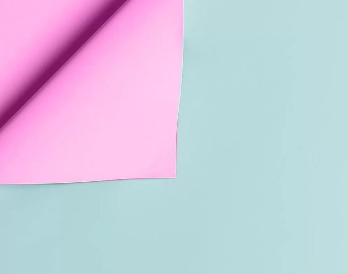 Упак. материал флорист. пленка "Самая нужная двухсторонняя" 65 мкр, 58 см х 10 м, лиловый/аквамарин