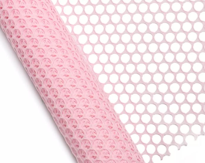 Упак. материал флористическая сетка "Круги", 60 см х 5 ярд, полиэстер, розовый