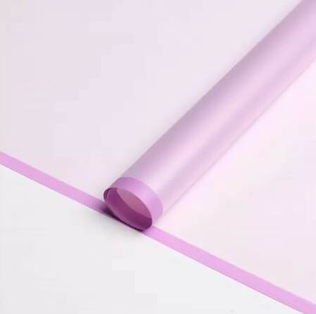 Упак. материал "Листовая пленка с каймой", 58 × 58 см, 20 листов/упак., лиловый
