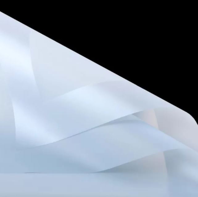 Упак. материал "Листовая пленка с широкой каймой", 58 × 58 см, 20 листов/упак., светло-голубой