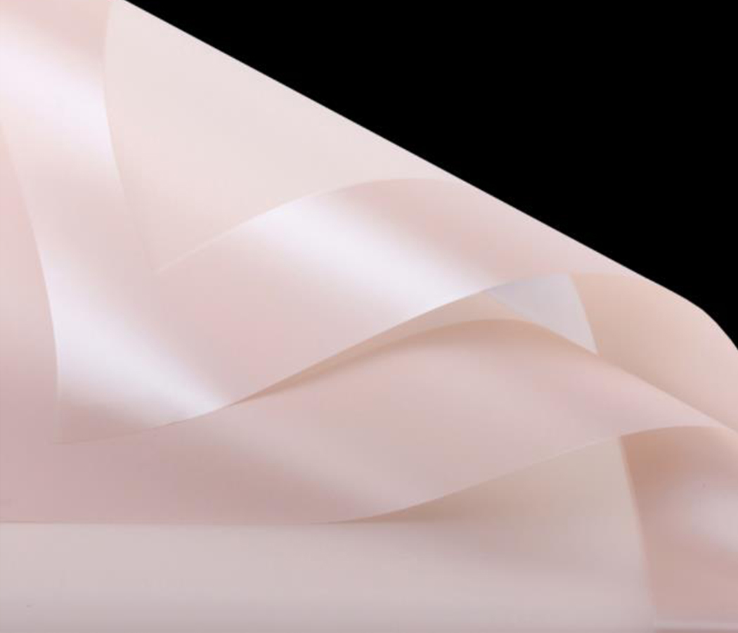 Упак. материал "Листовая пленка с широкой каймой", 58 х 58 см, 20 листов/упак., чайная роза