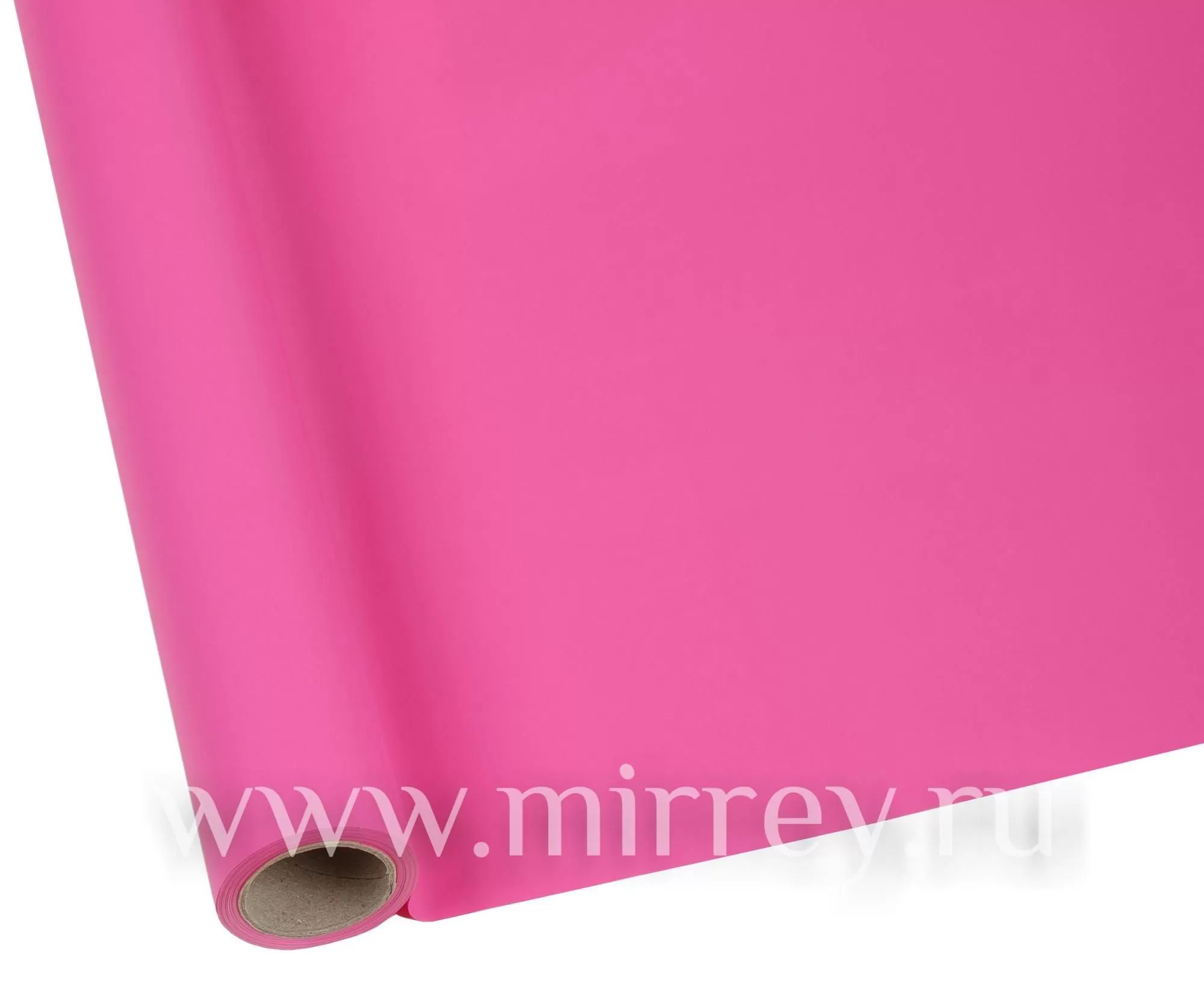 Упак. материал матовая пленка "Фаворит" однотонная, 50 мкр, 50 см х 10 м, барби