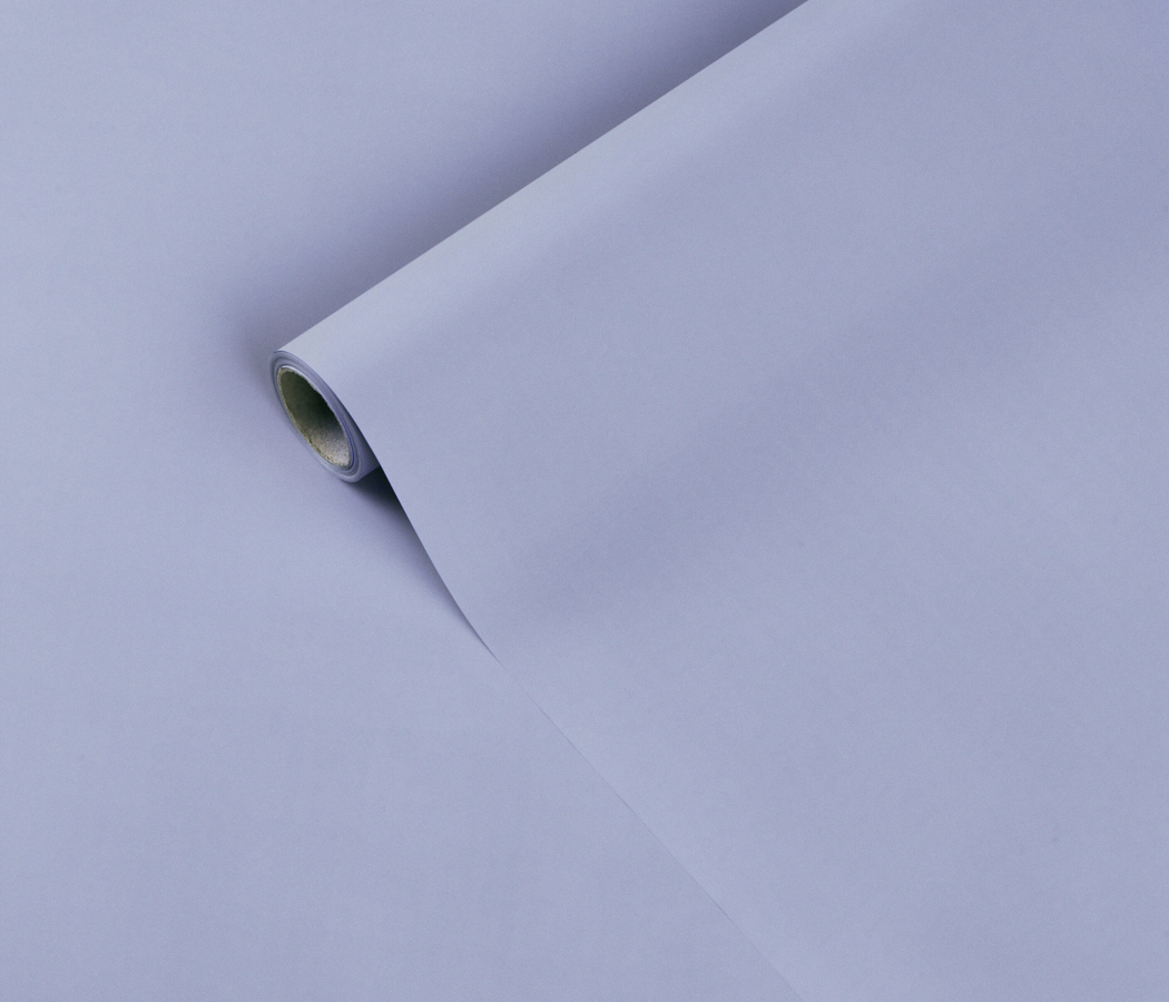 Упак. материал матовая пленка "Фаворит" однотонная, 50 мкр, 50 см х 10 м, дымчатая лаванда