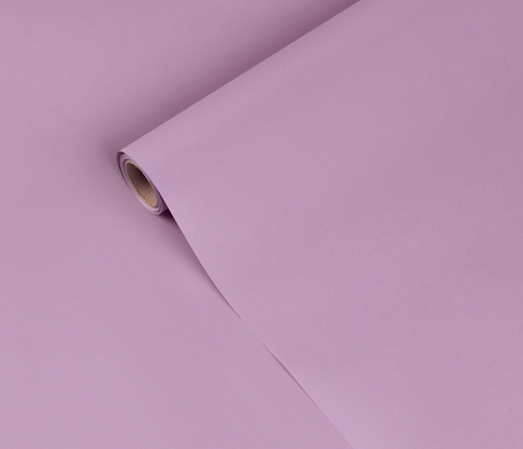 Упак. материал матовая пленка "Фаворит" однотонная, 50 мкр, 50 см х 10 м, орхидея