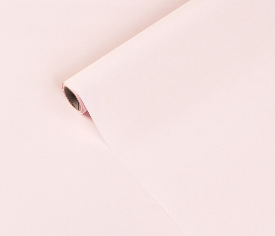 Упак. материал матовая пленка "Фаворит" однотонная, 50 мкр, 50 см х 10 м, пудра