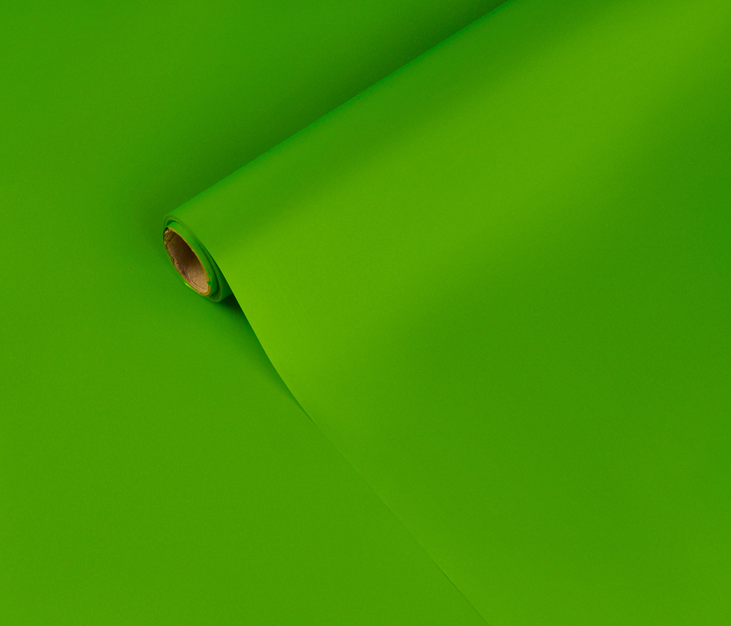 Упак. материал матовая пленка "Фаворит" однотонная, 50 мкр, 50 см х 10 м, ярко-зеленый
